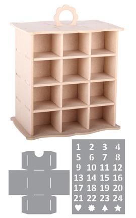 460.423.430 - Pronty - 3D Advent + 2 Stencils - Armoire