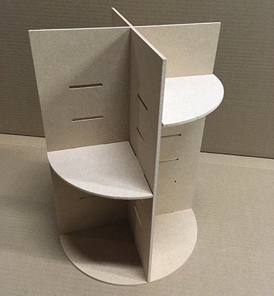 460.423.820 - Pronty - Organizer rond avec 5 étagères - Rangements