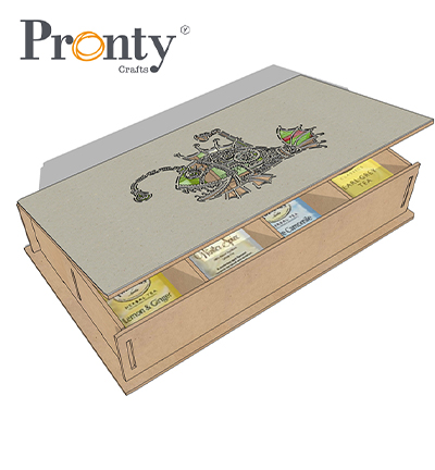 460.423.834.V - Pronty - MDF Steampunk Boite à thé - Boîte à thé