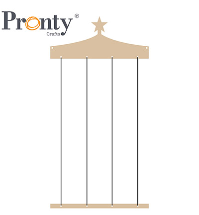 460.483.052 - Pronty - Christmas cards hanger with black cord - 