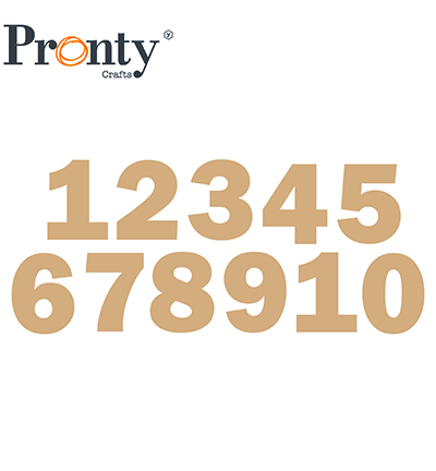 460.483.059 - Pronty - MDF Numbers, 11 pcs. - 