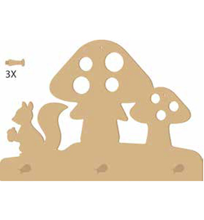 461.674.006 - Pronty - Porte-manteaux champignons - Automne