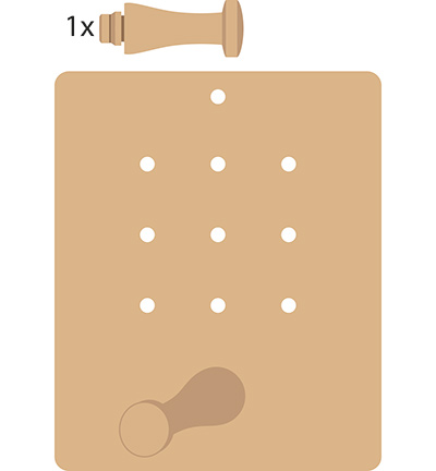 461.677.005 - Dutch DooBaDoo - 9-hole Coat rack - 