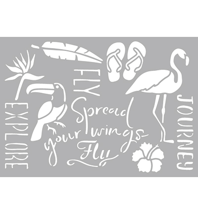 470.268.118 - Pronty - Tropical Nature 1 - Autres stencils 470.268.118 - Pronty - Tropical Nature 1 - Autres stencils