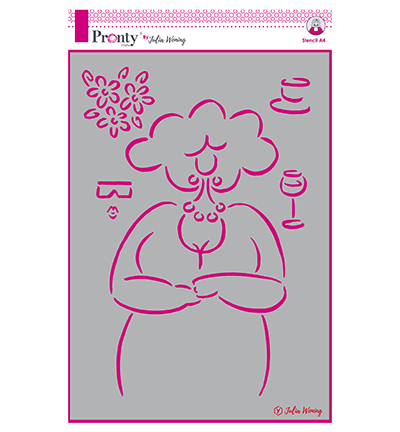 470.765.001 - Julia Woning - Stencil Lovely Lady - Personne