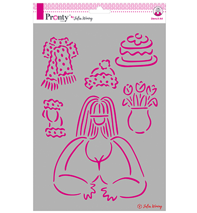 470.765.006 - Julia Woning - Stencil Winter lovely - Personne