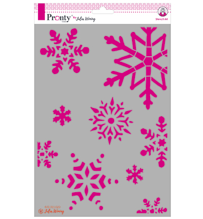 470.765.029 - Julia Woning - Stencil Art Kristals - Noël, hiver