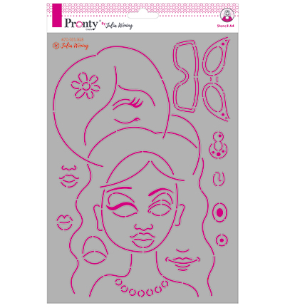 470.765.998 - Julia Woning - Stencil Art journal faces - Personne