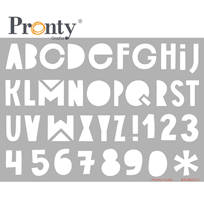 470.806.011 - Pronty - Alphabet - Masking A4 470.806.011 - Pronty - Alphabet - Masking A4