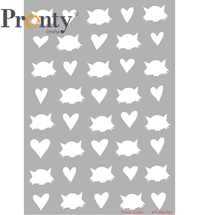 470.806.020.V - Pronty - Purrrfect hearts & heads - Masking A4