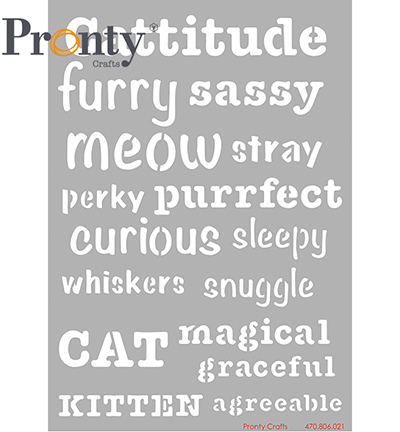 470.806.021.V - Pronty - Purrrfect words - Masking A4