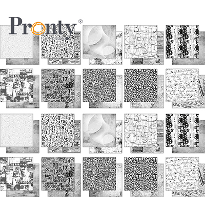 471.201.009 - Pronty - Papierset Black and White - Paperset