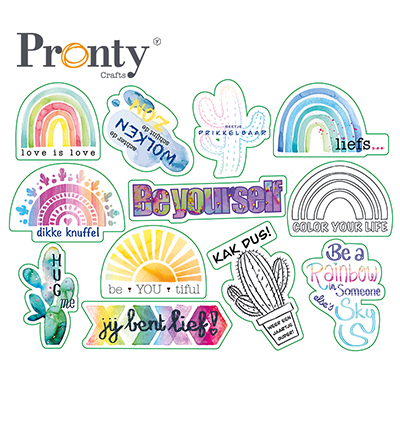 472.700.013 - Pronty - Embellishments Rainbow & Cactus - Embellishment