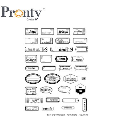 472.700.025 - Pronty - Embellishment B&W label - Embellishment