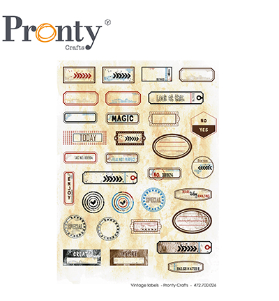 472.700.026 - Pronty - Embellishment Vintage label - 