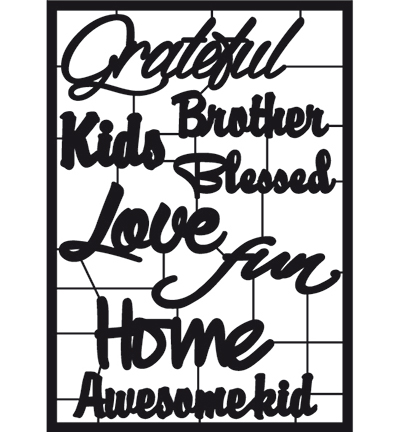 472.750.001 - Pronty - Scrap Texts Black Family Stories - Embellissements & citations 472.750.001 - Pronty - Scrap Texts Black Family Stories - Embellissements & citations