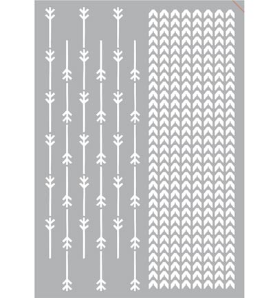 477.400.011 - Pronty - Adhésif Knitting + Arrows Pattern - Motifs