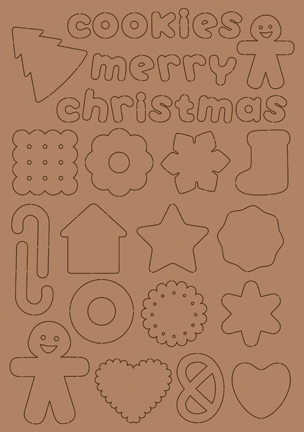 479.001.009 - Dutch DooBaDoo - Christmas Cookies - Kraft Liner