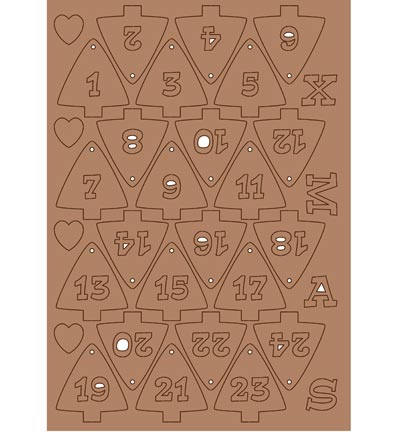 479.001.010 - Pronty - Advent Tree - Kraftliner