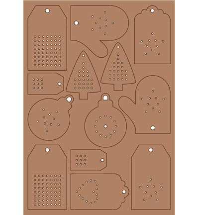 479.001.012 - Pronty - Embroidery Tags - Kraftliner