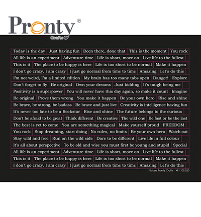 491.100.020 - Pronty - Stickers, Under construction - Texte Anglais