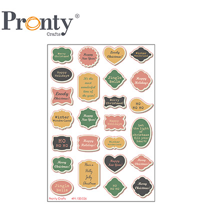 491.100.026 - Pronty - Stickers Christmas labels - 