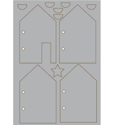 492.001.006 - Pronty - House Album - Grey Chipboard