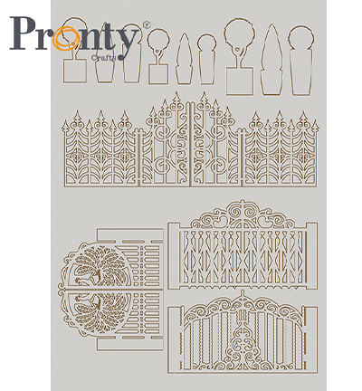 492.001.027.V - Pronty - Fences chipboard - Grey Chipboard