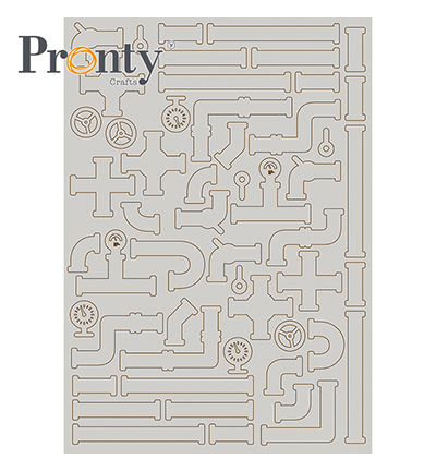 492.001.031 - Pronty - Chipboard Pipes - Grey Chipboard