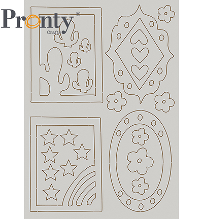 492.001.032.V - Pronty - Chipboard Frames - Grey Chipboard