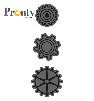 494.001.034 - Pronty - Foam stamps 3 Gears - Cercle