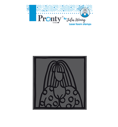 494.904.002 - Julia Woning - Foam stamp Lovely lady - Gens