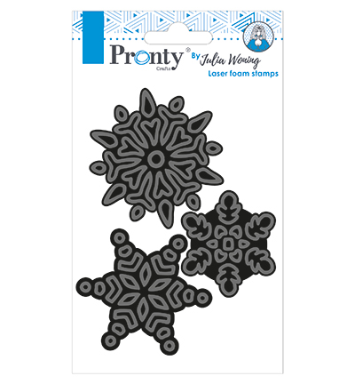 494.904.025 - Julia Woning - Foam stamp Snow Flakes - De noël