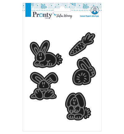 494.904.027 - Julia Woning - Foam stamp Bunnies - Aniumaux