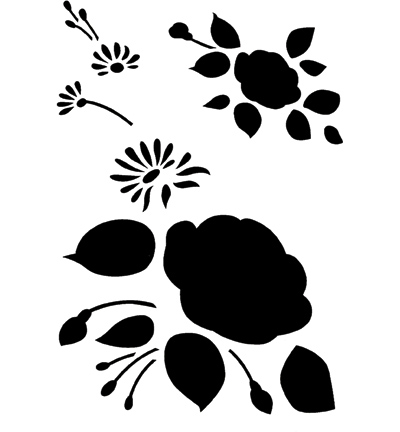 470.441.000 - Pronty - Pochoir rose (Emmy) - Fleurs