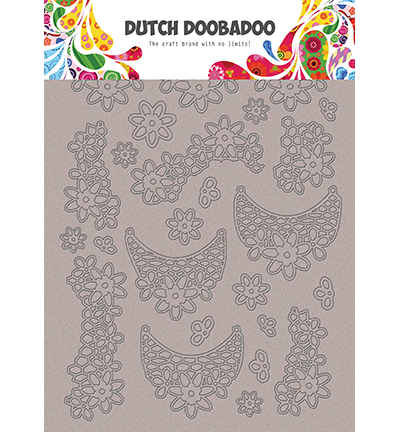 492.006.005 - Dutch DooBaDoo - DDBD Greyboard Art Lace flowers - Chipboard & greyboard 492.006.005 - Dutch DooBaDoo - DDBD Greyboard Art Lace flowers - Chipboard & greyboard