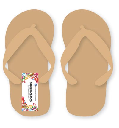 460.440.160 - Dutch DooBaDoo - Dutch MDF Art Pair of flipflops - MDF général