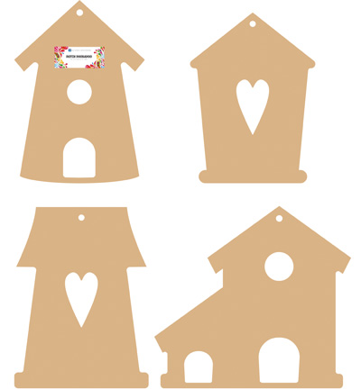 460.440.290 - Dutch DooBaDoo - MDF Bird houses Set - MDF général