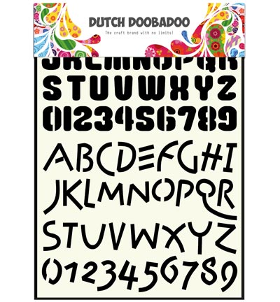 470.455.005 - Dutch DooBaDoo - Dutch Stencil Art Alphabet 4 - Alphabet