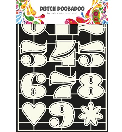 470.455.006 - Dutch DooBaDoo - Stencil Art Numbers 2 - Chiffres