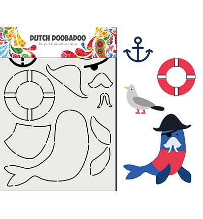 470.713.849 - Dutch DooBaDoo - Card Art Built up Zeeleeuw - Collection build-up & 3D
