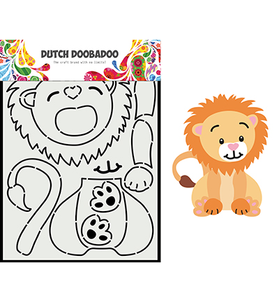 470.713.881 - Dutch DooBaDoo - Card Art Built up lion - Collection build-up & 3D
