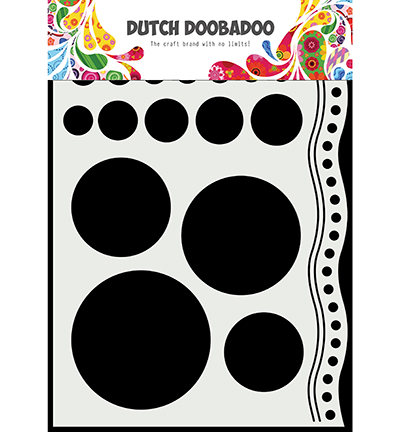 470.784.033 - Dutch DooBaDoo - Mask Art Doodle circles and border - 