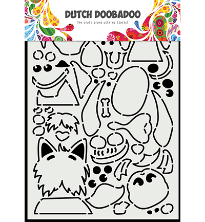 470.784.037 - Dutch DooBaDoo - Card Art Peek a boo chiens - 