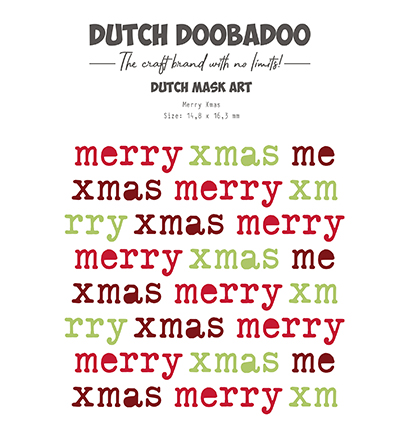 470.784.186 - Dutch DooBaDoo - Mask Art Merry X-mas - Dutch Mask Art
