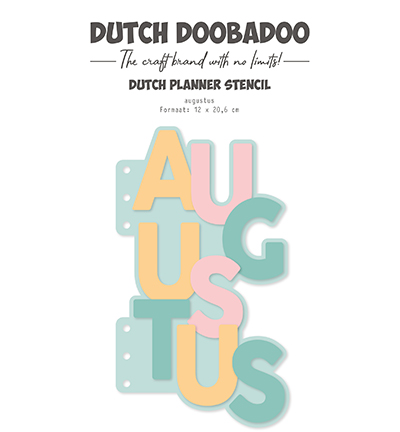 470.784.329 - Dutch DooBaDoo - Planner stencil Augustus - 