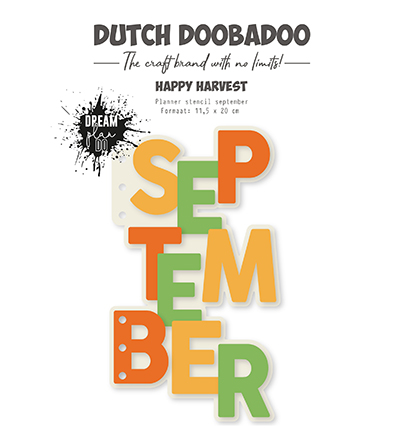 470.784.330 - Dutch DooBaDoo - Planner stencil September - 