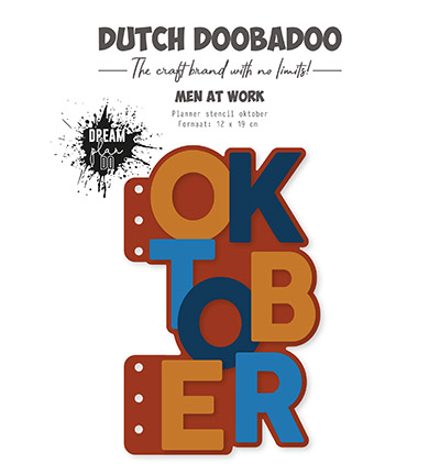 470.784.336 - Dutch DooBaDoo - Planner stencil Oktober - 