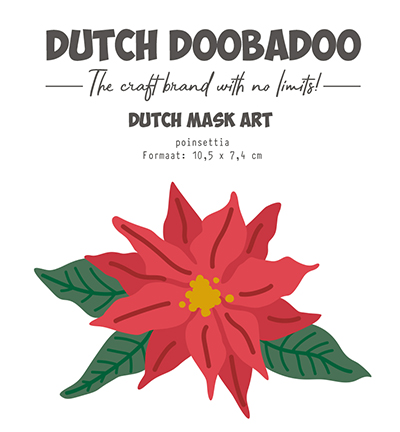 470.784.340 - Dutch DooBaDoo - Mask Art Poinsettia Stencils - 