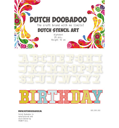 470.990.010 - Dutch DooBaDoo - Stencil Art Alphabet A-Z - Alphabet